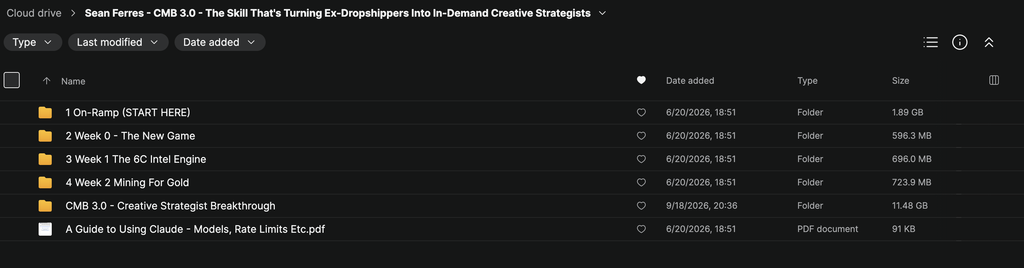 Sean Ferres – CMB 3.0 The Creative Strategist